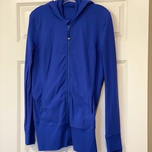 Long, booty covering zip up.